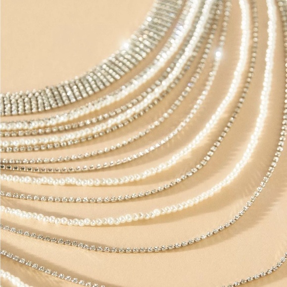 Anthropologie Vieste Rosa Cascade Choker Necklace - Picture 3 of 4